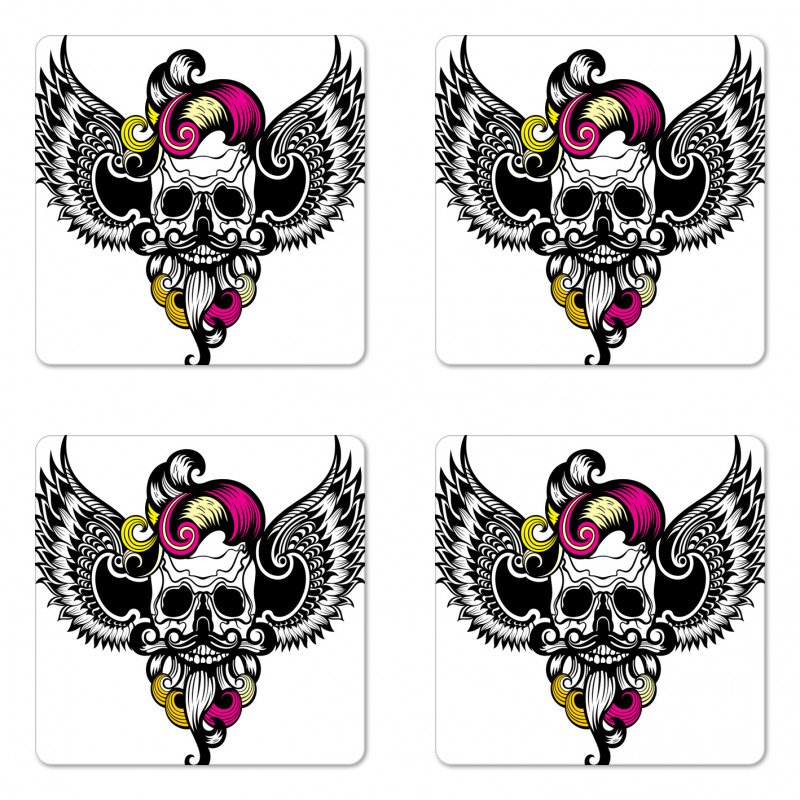 Crazy Design Skull Coaster Set Of Four