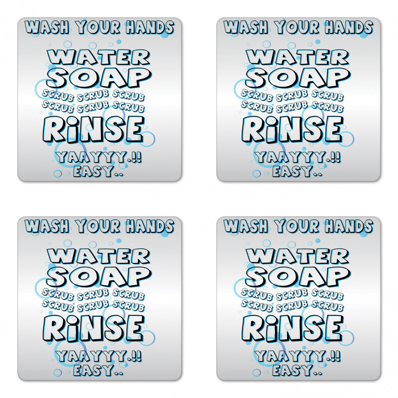 Water Soap Scrub Coaster Set Of Four