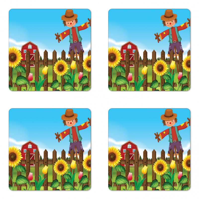 Happy Garden Flora Coaster Set Of Four