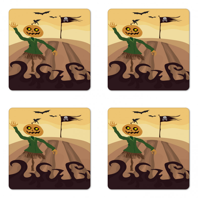 Waving Death Flag Coaster Set Of Four