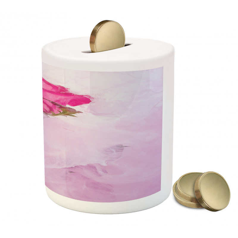 Floral Fine Art Piggy Bank