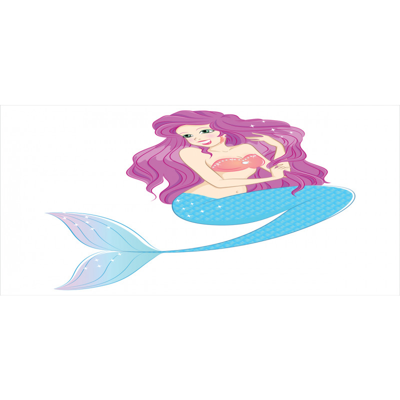 Mermaid with Pink Hair Piggy Bank