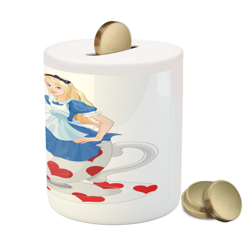 Alice with Cup Piggy Bank