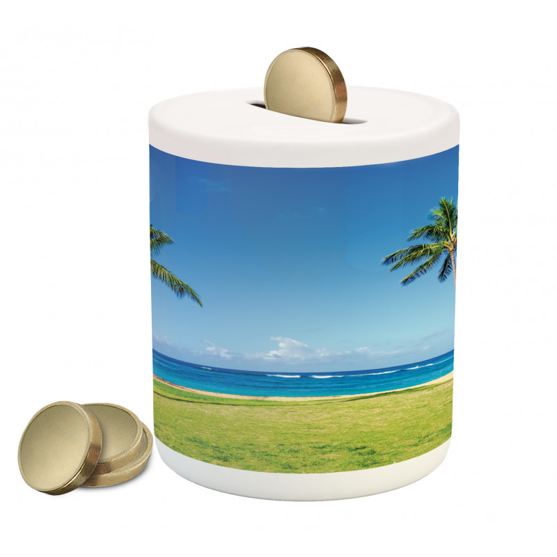 Coconut Palm Hawaii Piggy Bank