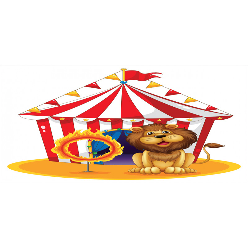 Fire Hoop Circus Tent Piggy Bank