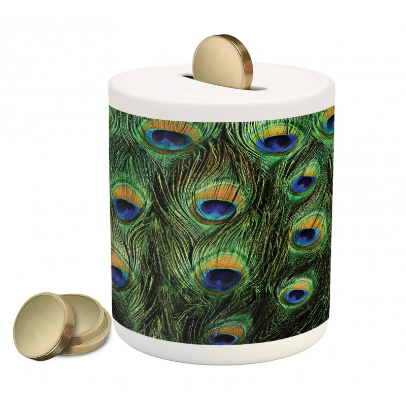 Exotic Animal Feathers Piggy Bank