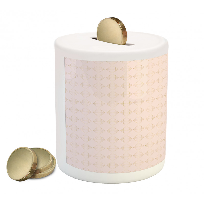 Modern Diamond Check Piggy Bank