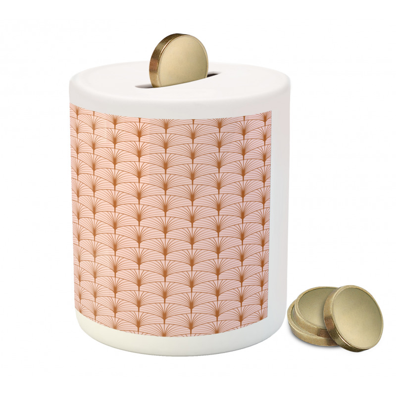 Geometric Art Deco Motif Piggy Bank