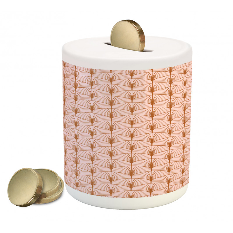 Geometric Art Deco Motif Piggy Bank