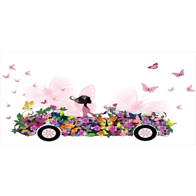 Floral Car Butterflies Piggy Bank