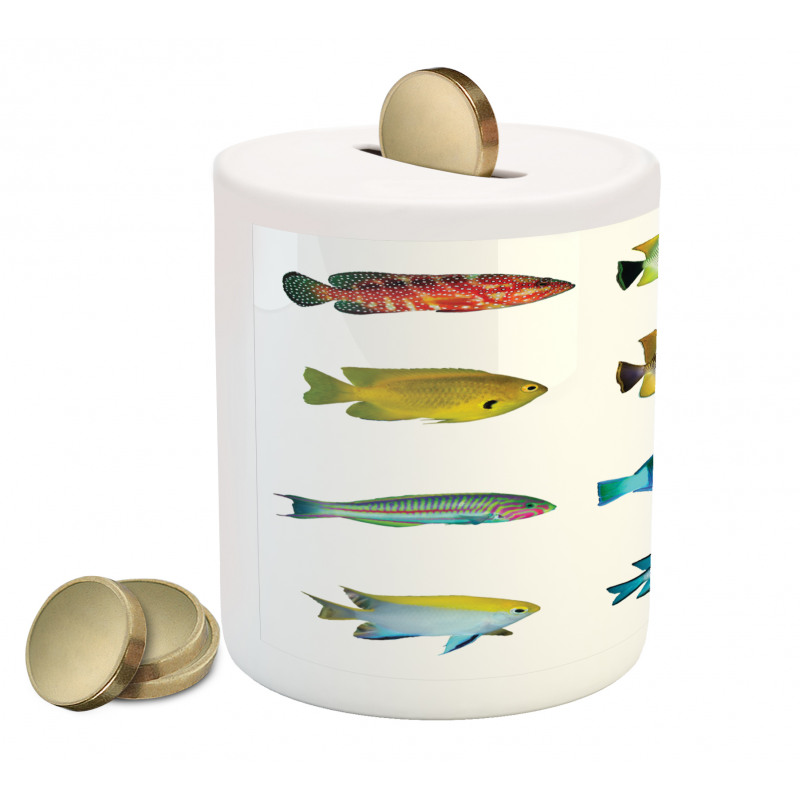 Sea Creatures Nautical Piggy Bank