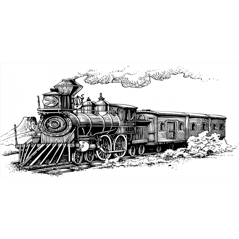 Rustic Old Train Piggy Bank