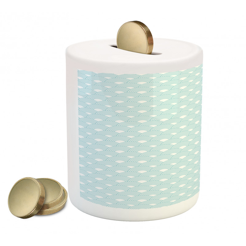 Conceptual Ocean Waves Piggy Bank