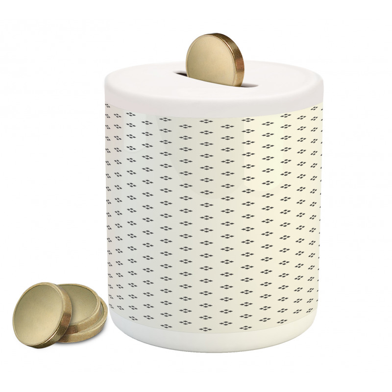 Pale Colored Dots Piggy Bank