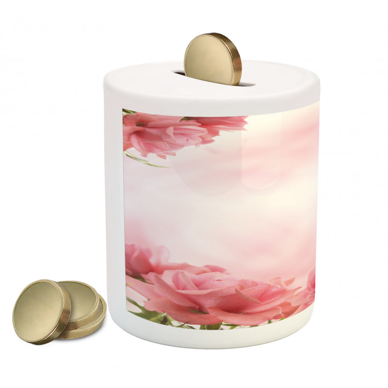 Romantic Roses Bridal Piggy Bank