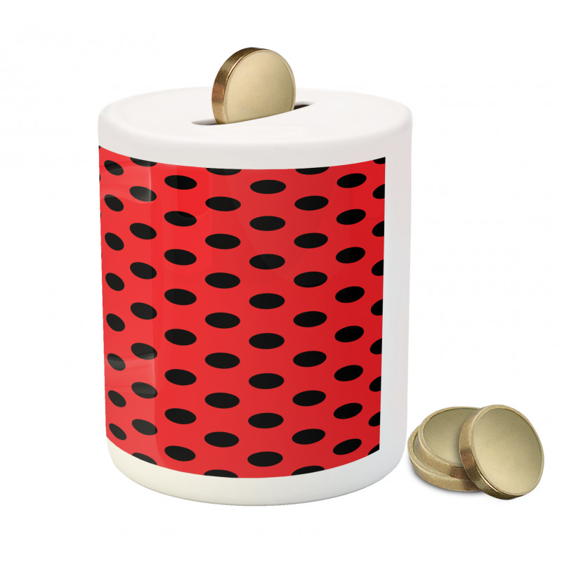 Pop Art Polka Dots Piggy Bank