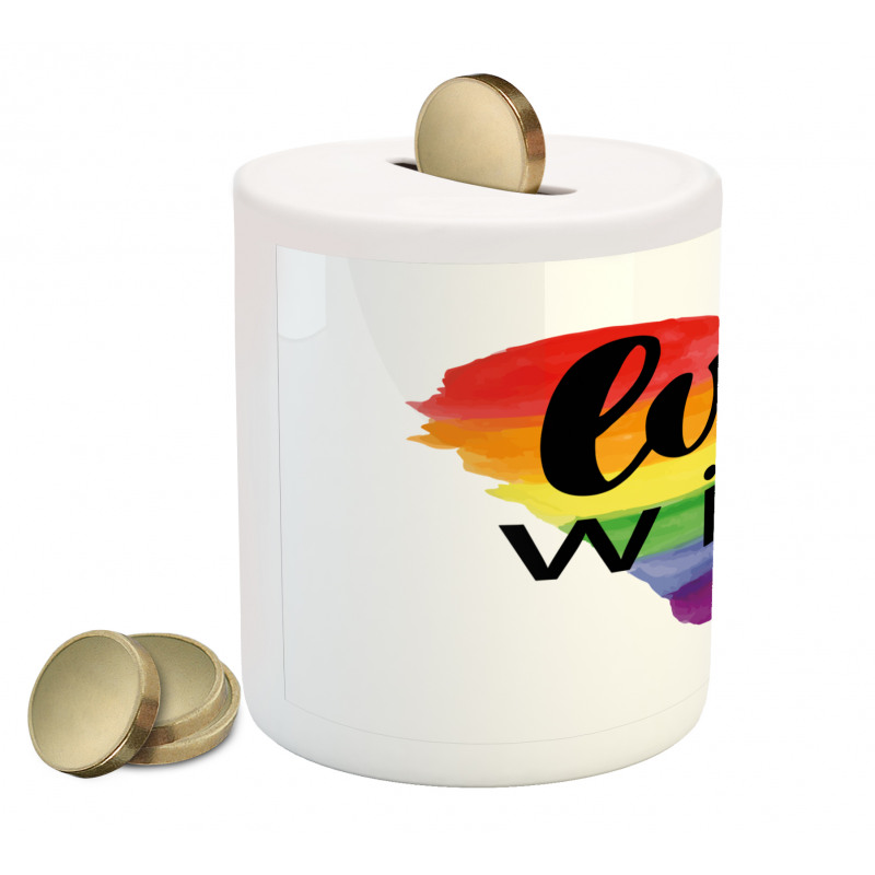 Gay Parade Slogan Piggy Bank