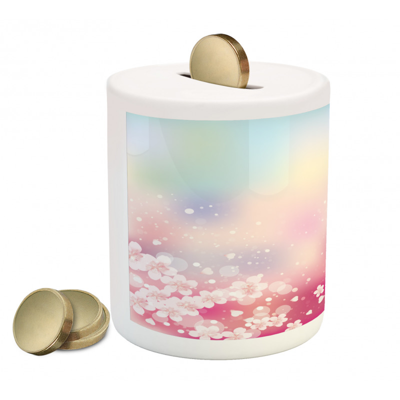 Dreamy Cherry Blossoms Piggy Bank