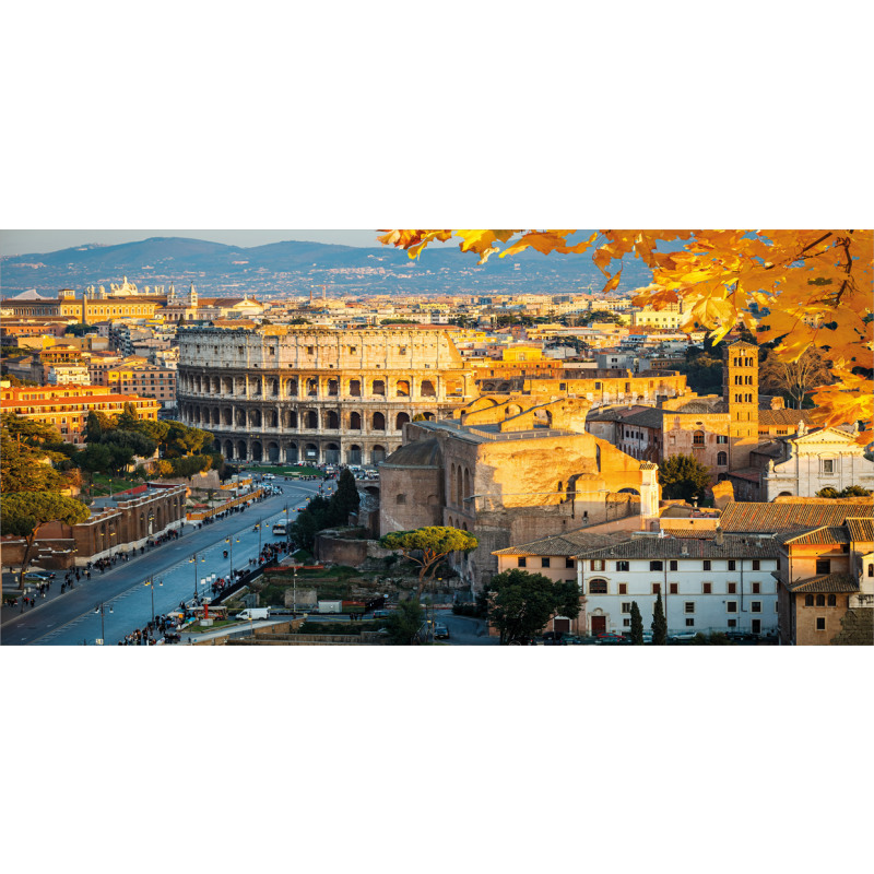 Colosseum View in Rome Piggy Bank