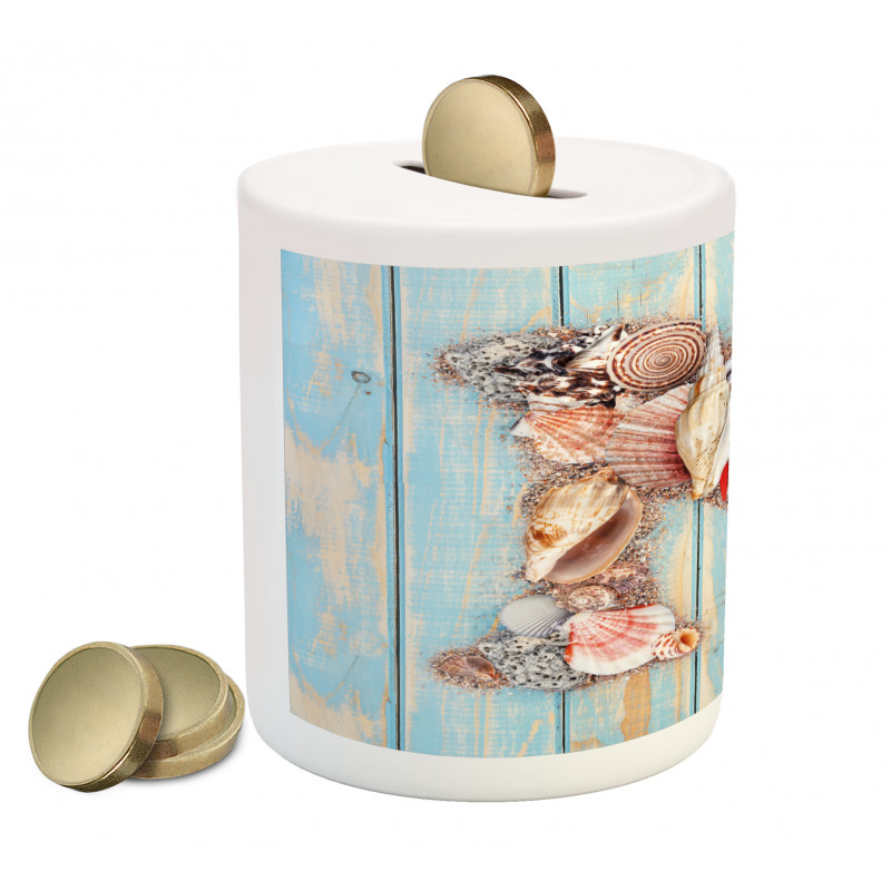 Ocean Seashells ABC Piggy Bank