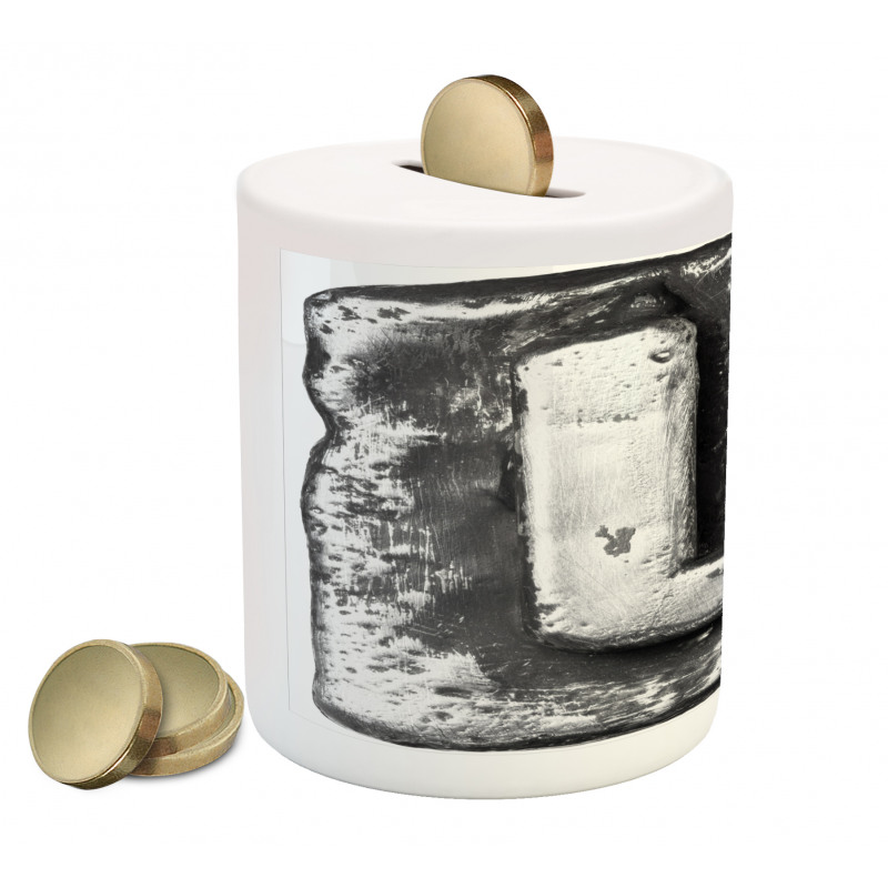 Baroque Word Design L Piggy Bank