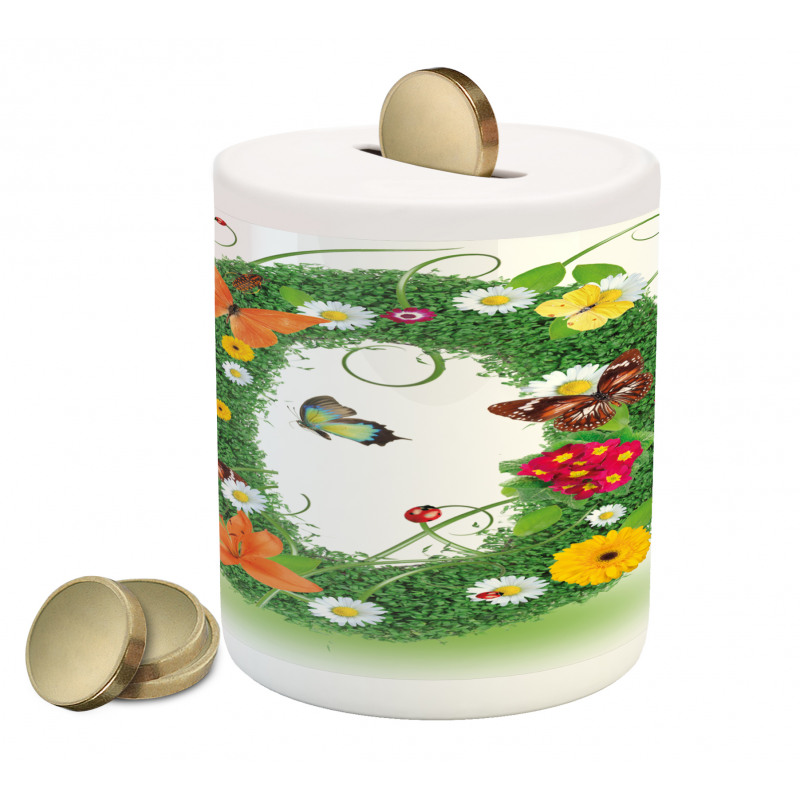 Springtime Butterflies Piggy Bank