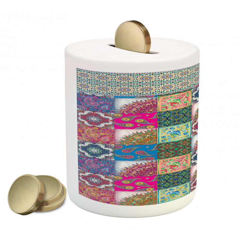 Middle Eastern Paisleys Piggy Bank