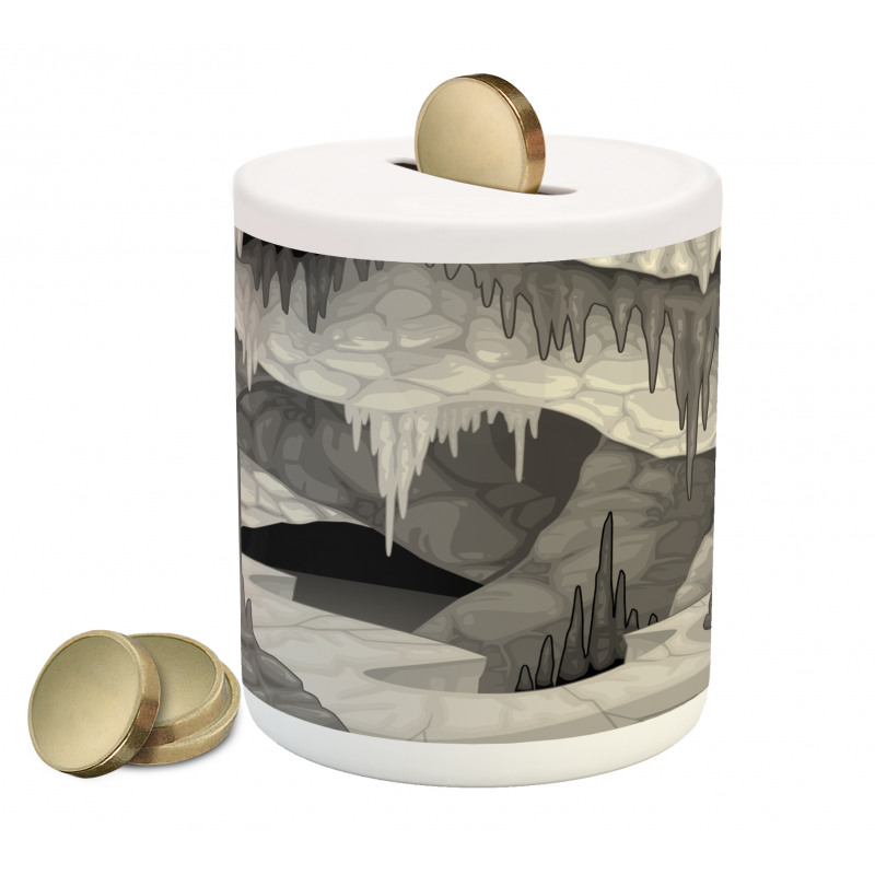 Cavern with Stalagmites Piggy Bank