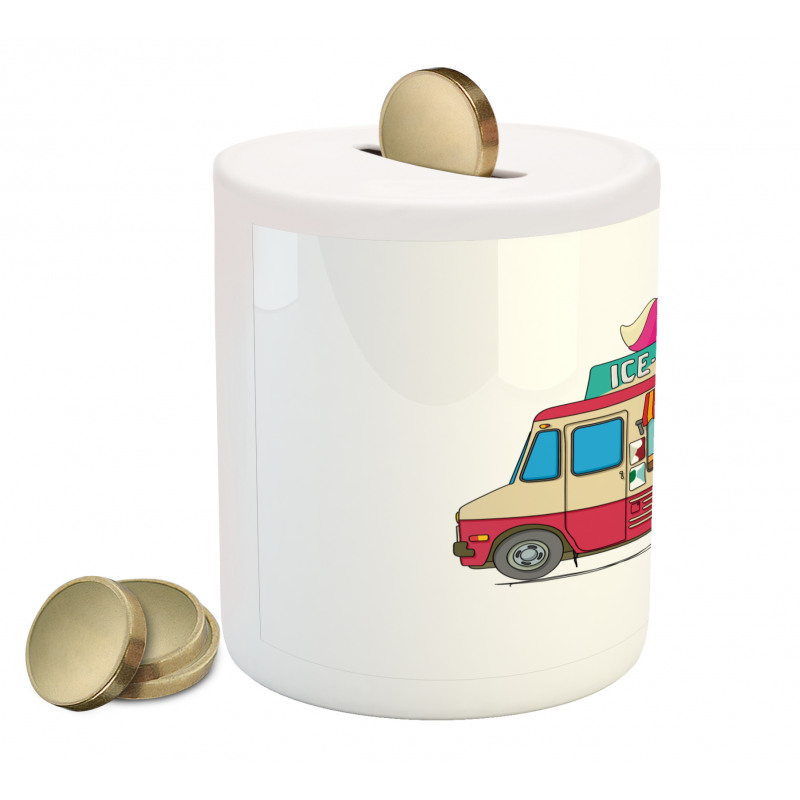 Ice Cream Cartoon Style Piggy Bank