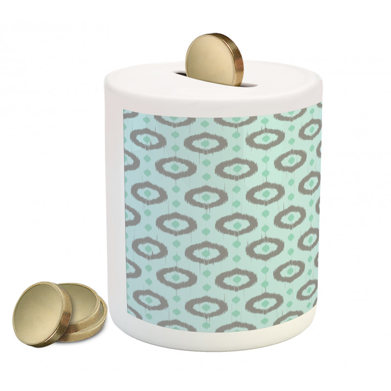 Ikat Style Pattern Piggy Bank