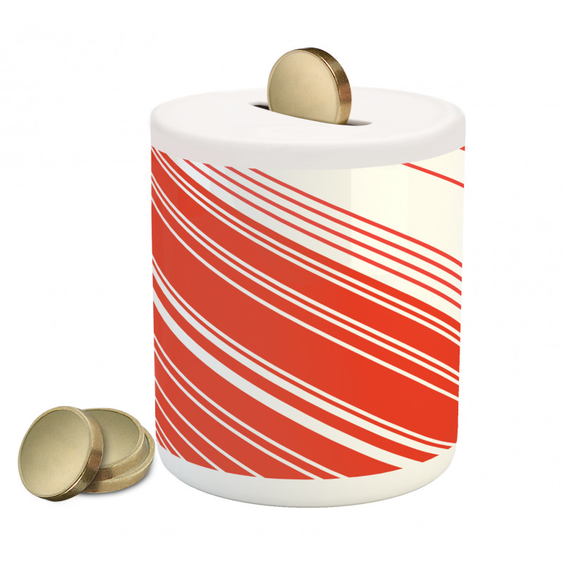 Barcode Lines Design Piggy Bank