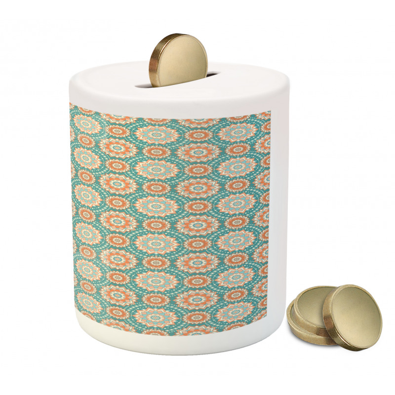 Oriental Mandala Pattern Piggy Bank