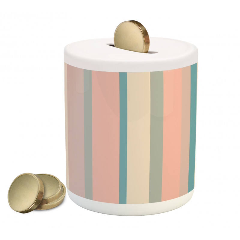 Barcode Style Stripes Piggy Bank