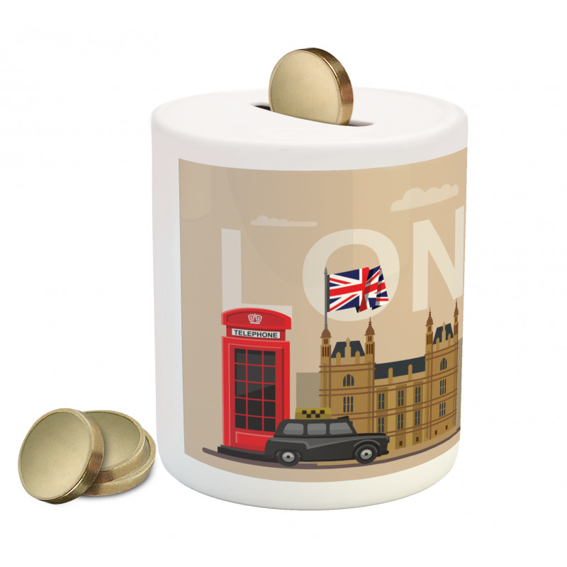 Britain Landmarks Piggy Bank