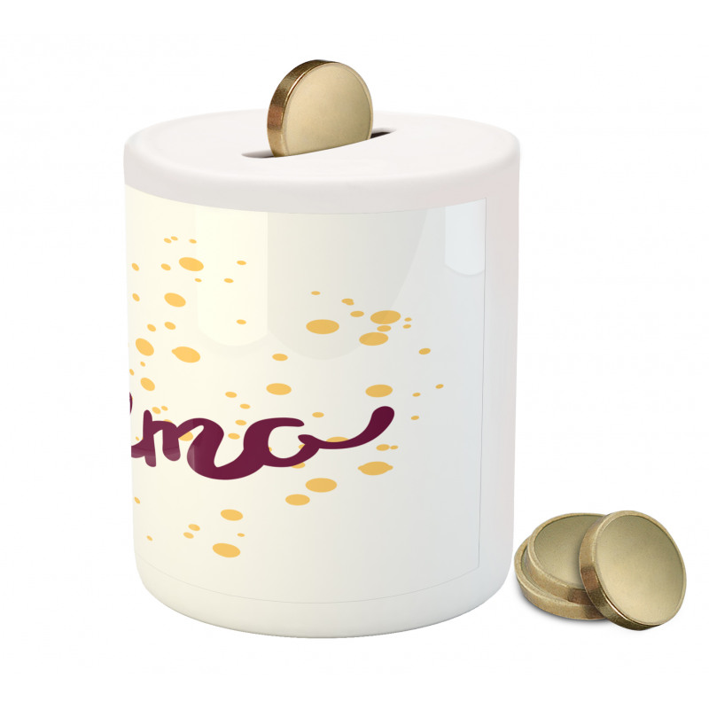 Girl Name Curved Font Piggy Bank