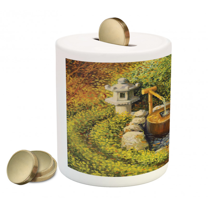 Water Basin Lantern Piggy Bank