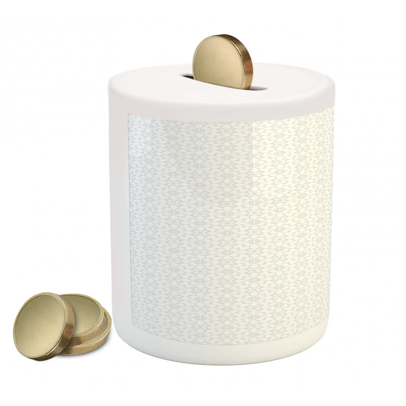 Soft Motif in Mutes Tones Piggy Bank