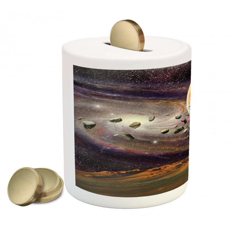 Universe Space Planets Piggy Bank