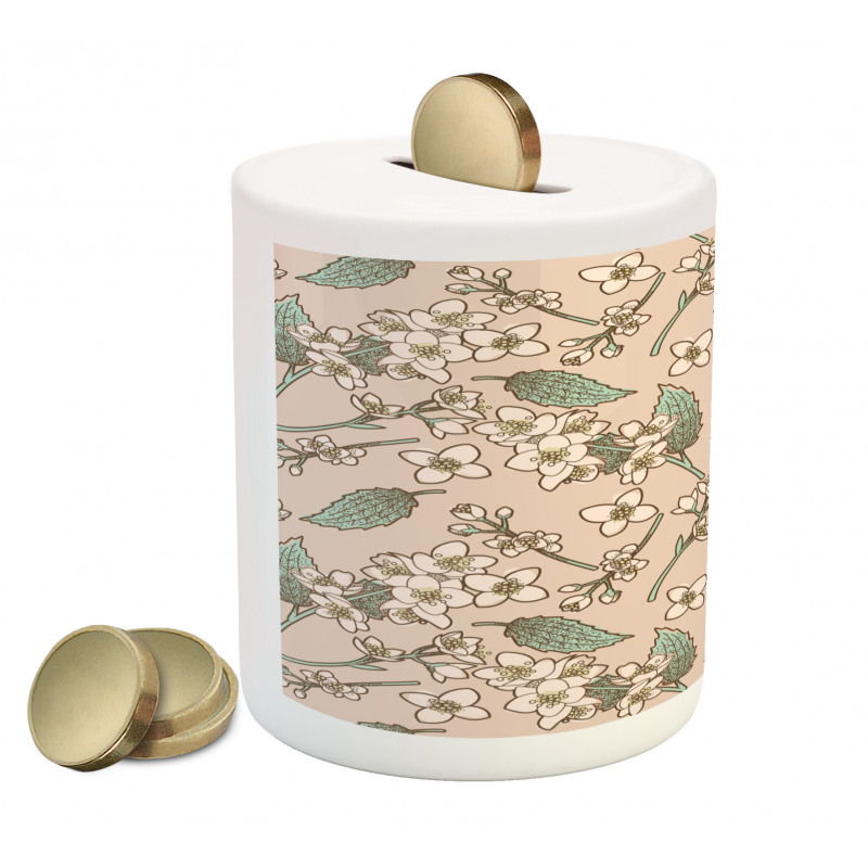 Tender Spring Petals Piggy Bank