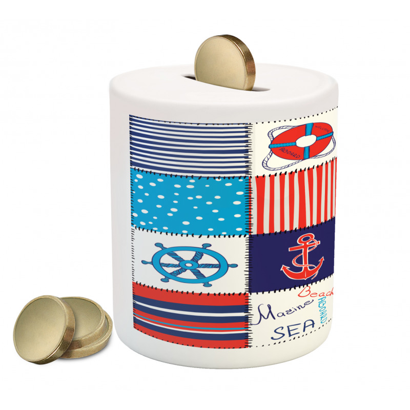 Anchor Helm and Fish Piggy Bank