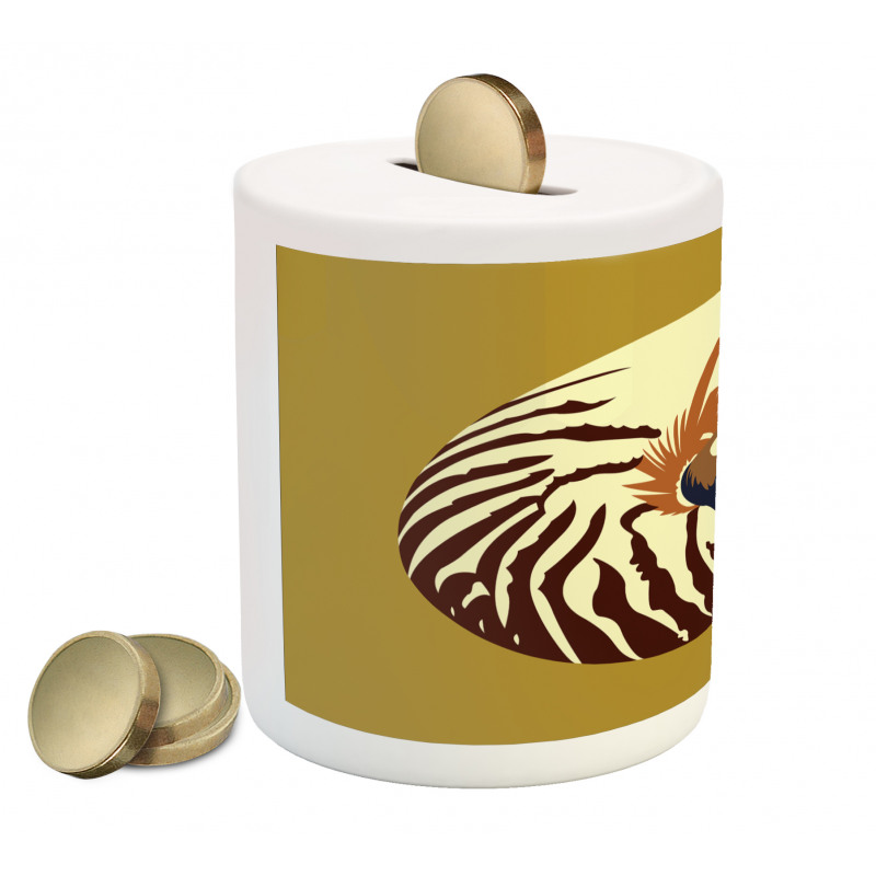 Nautilus Shell Underwater Piggy Bank