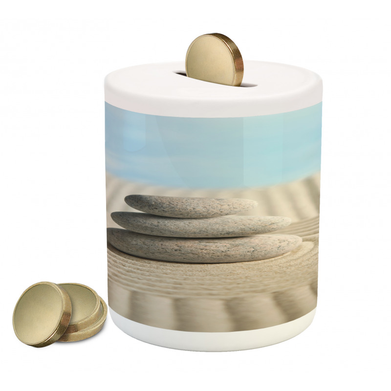 Bundle of Stones Centered Piggy Bank