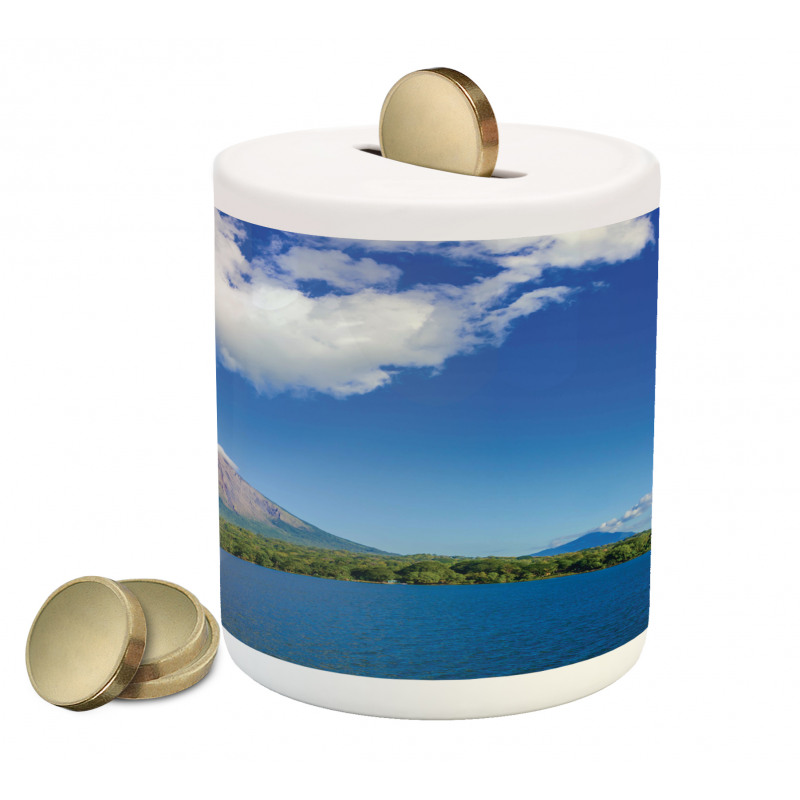 Ometepe Island Shot Piggy Bank