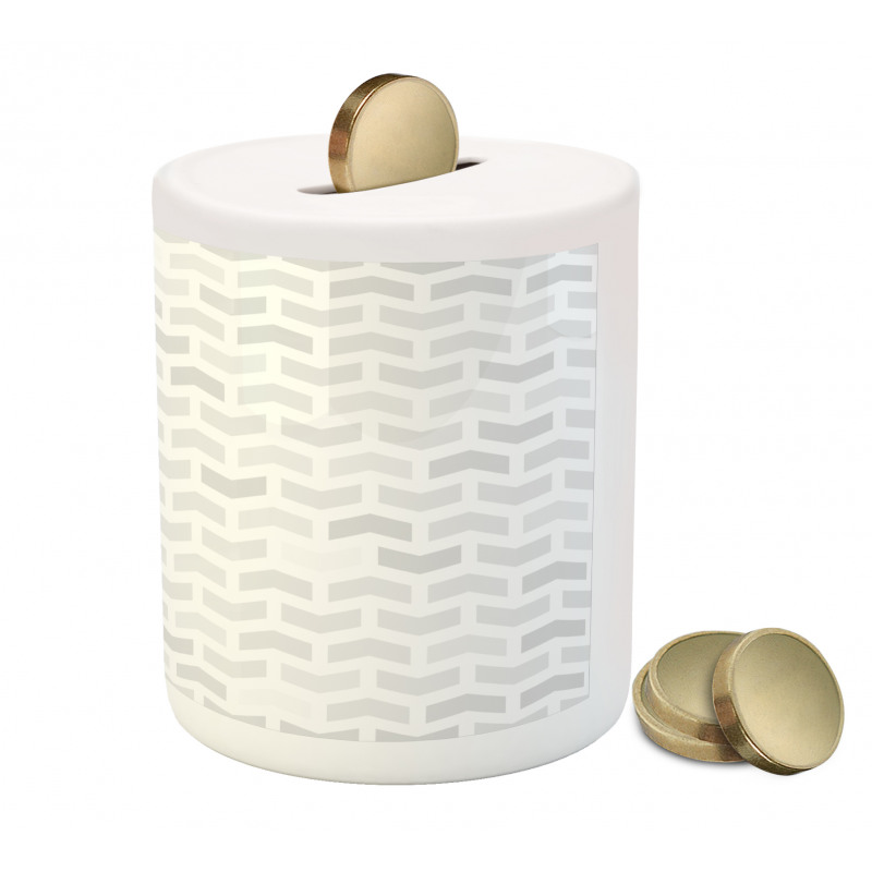 Pastel Tones Geometrical Piggy Bank