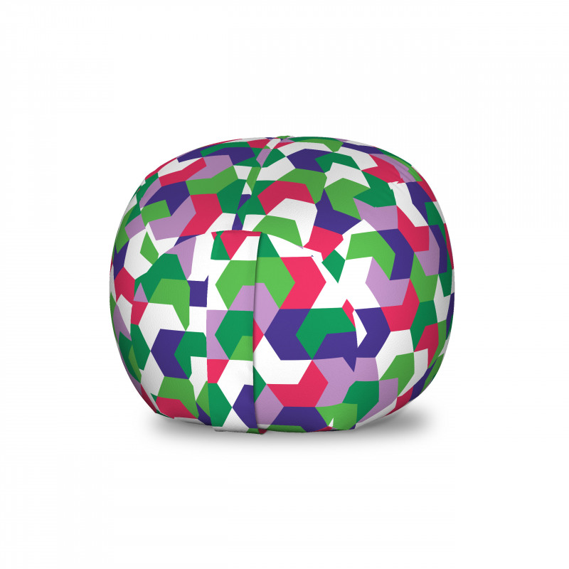Geometrik Pelüş Oyuncak Çuvalı Rengarenk Mozaik Şekilli