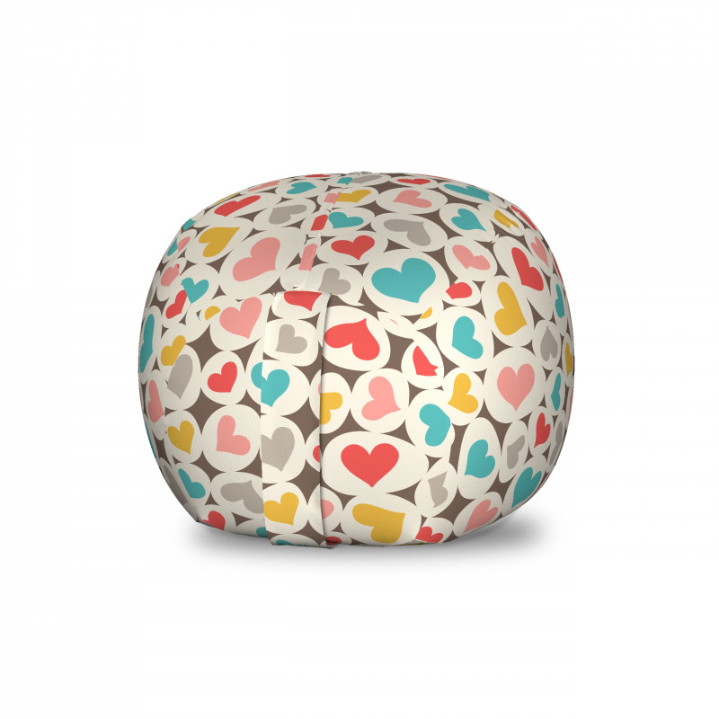 Kalpli Pelüş Oyuncak Çuvalı Rengarenk Şekilde Sevginin Sembolü Dizayn