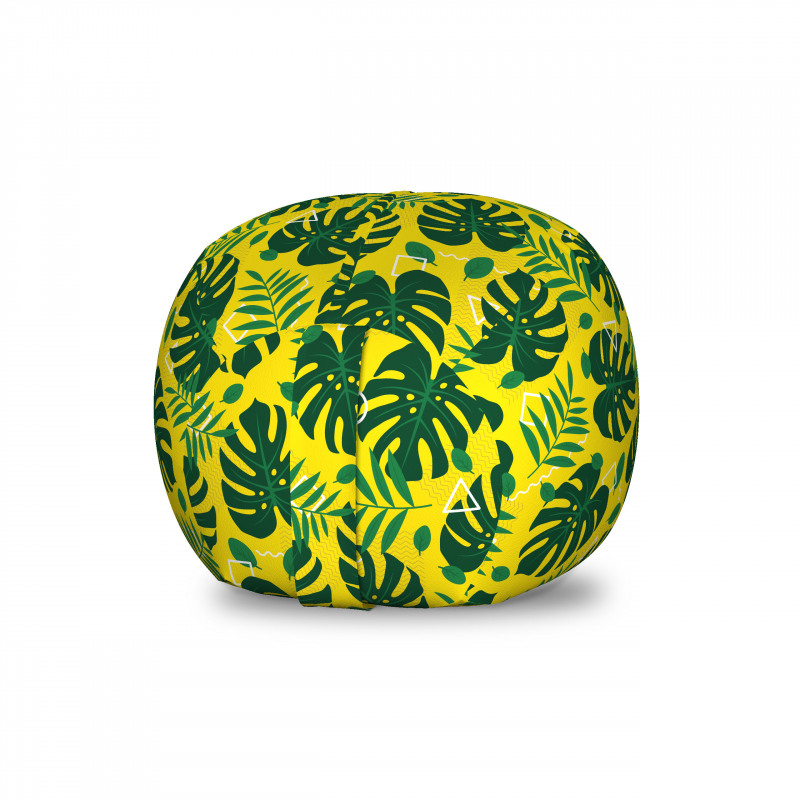 Palmiye Pelüş Oyuncak Çuvalı Renkli Tropikal Ağaç Yaprakları ve Dalları 