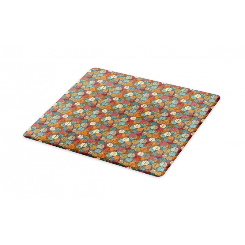 Colorful Round Leafs Cutting Board