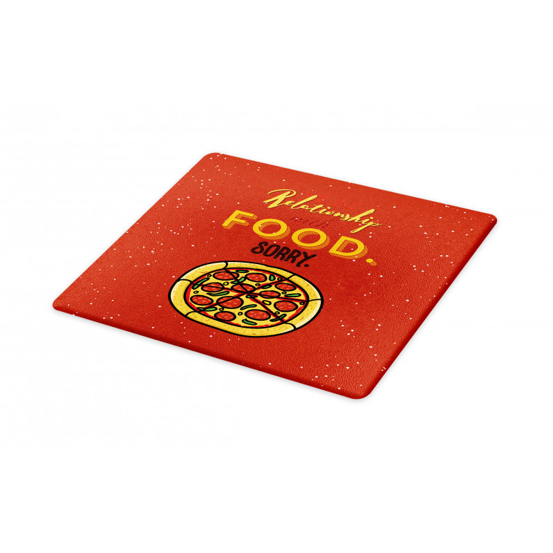 Pizza Relationship with Food Cutting Board