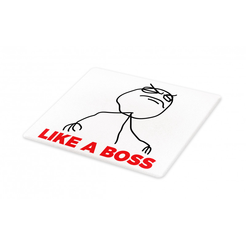 Cool Stickman and Like a Boss Cutting Board